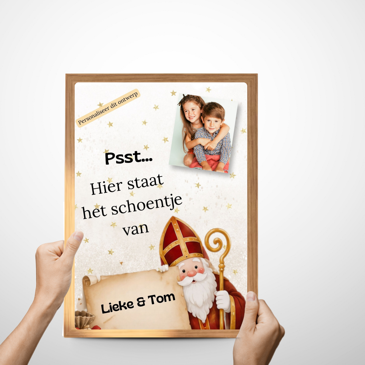 sinterklaas decoratie schoentje zetten
