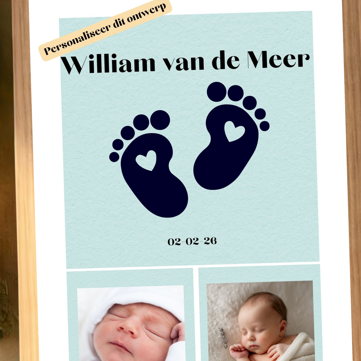 Origineel geboorte cadeau jongen