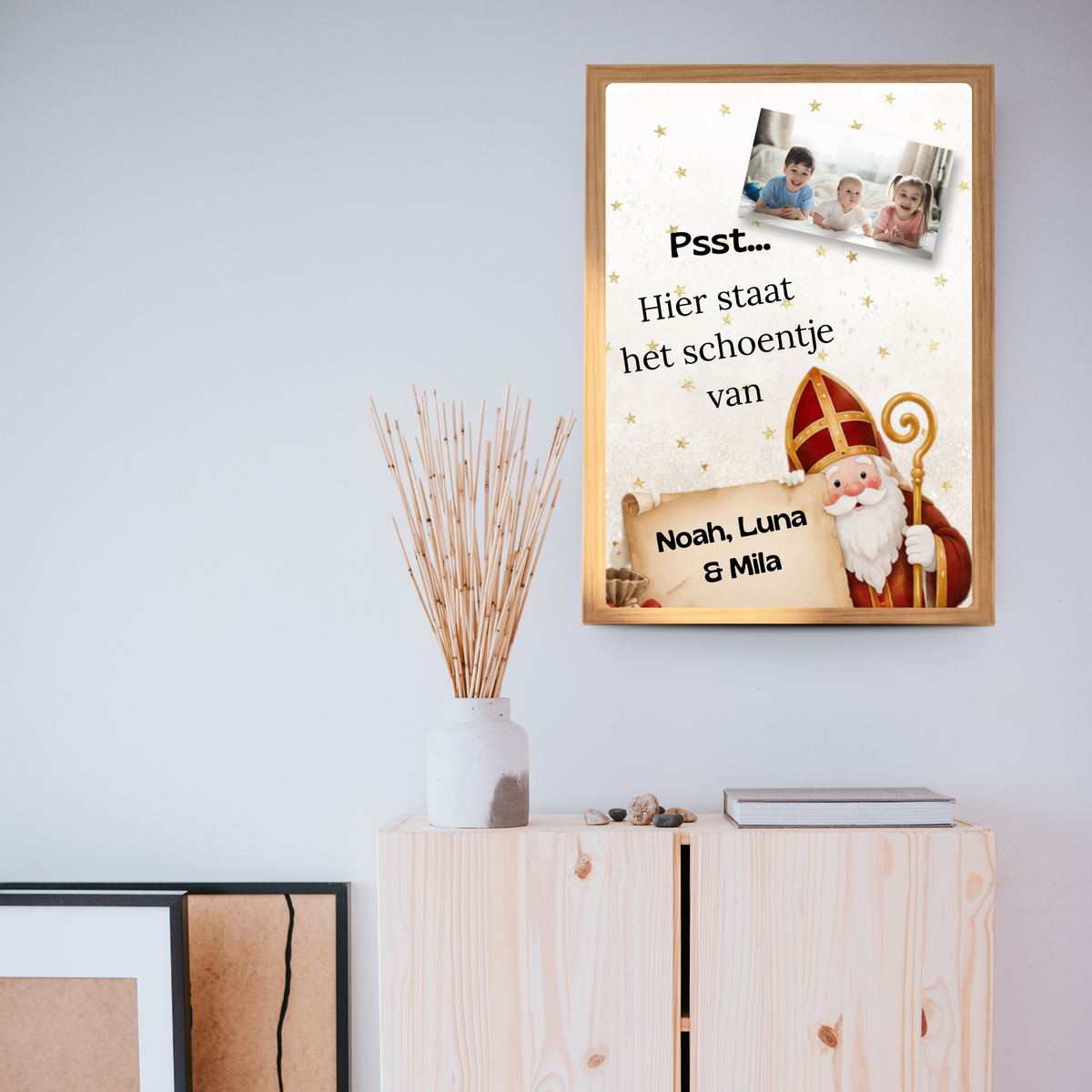 sinterklaas raam decoratie met naam