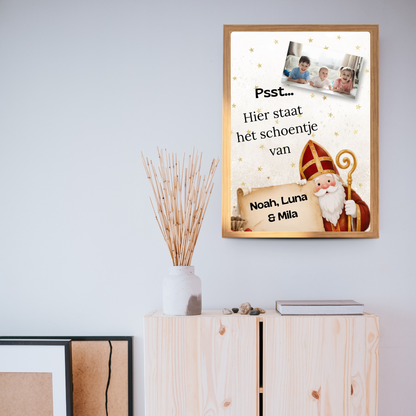 sinterklaas raam decoratie met naam
