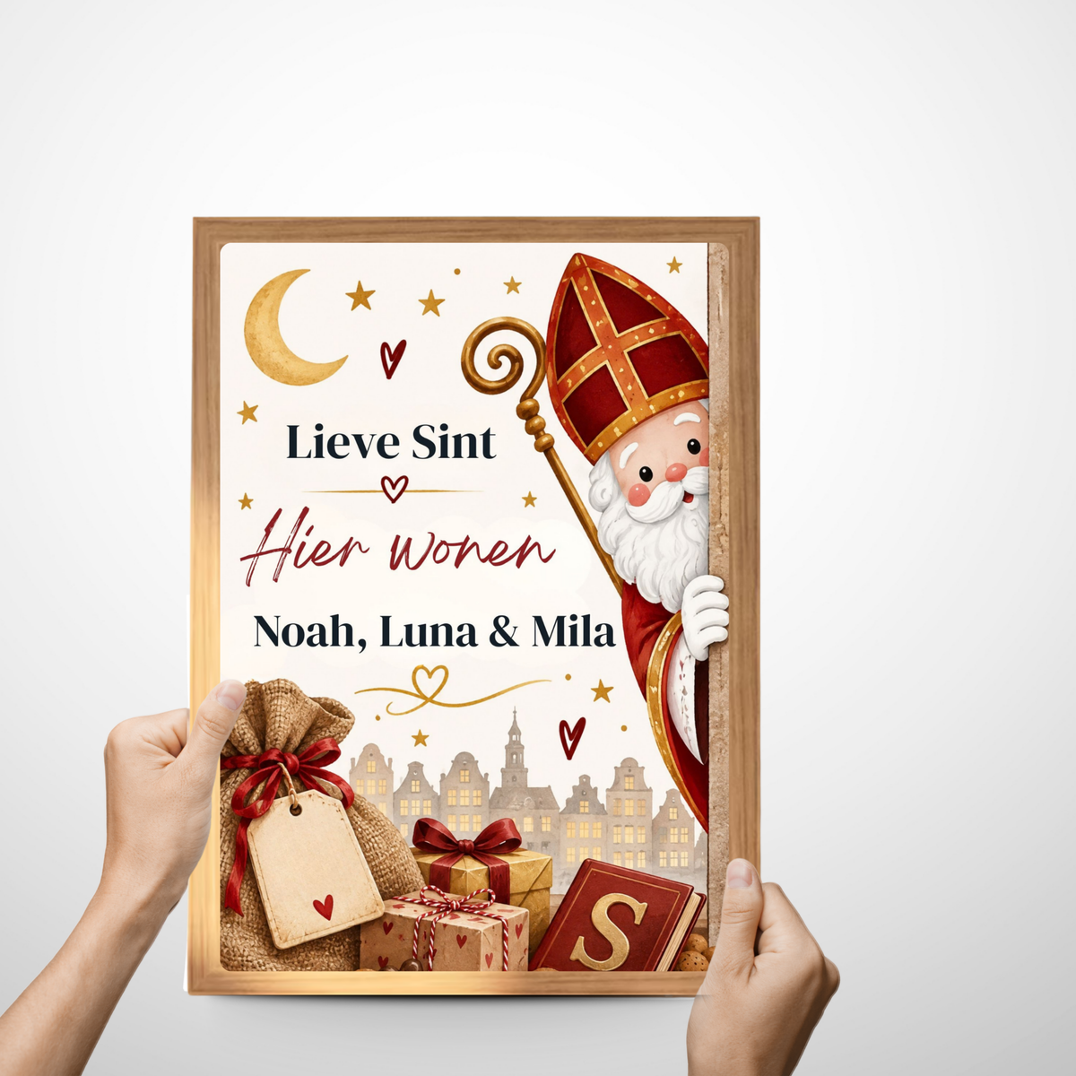 unieke Sinterklaas decoratie met naam