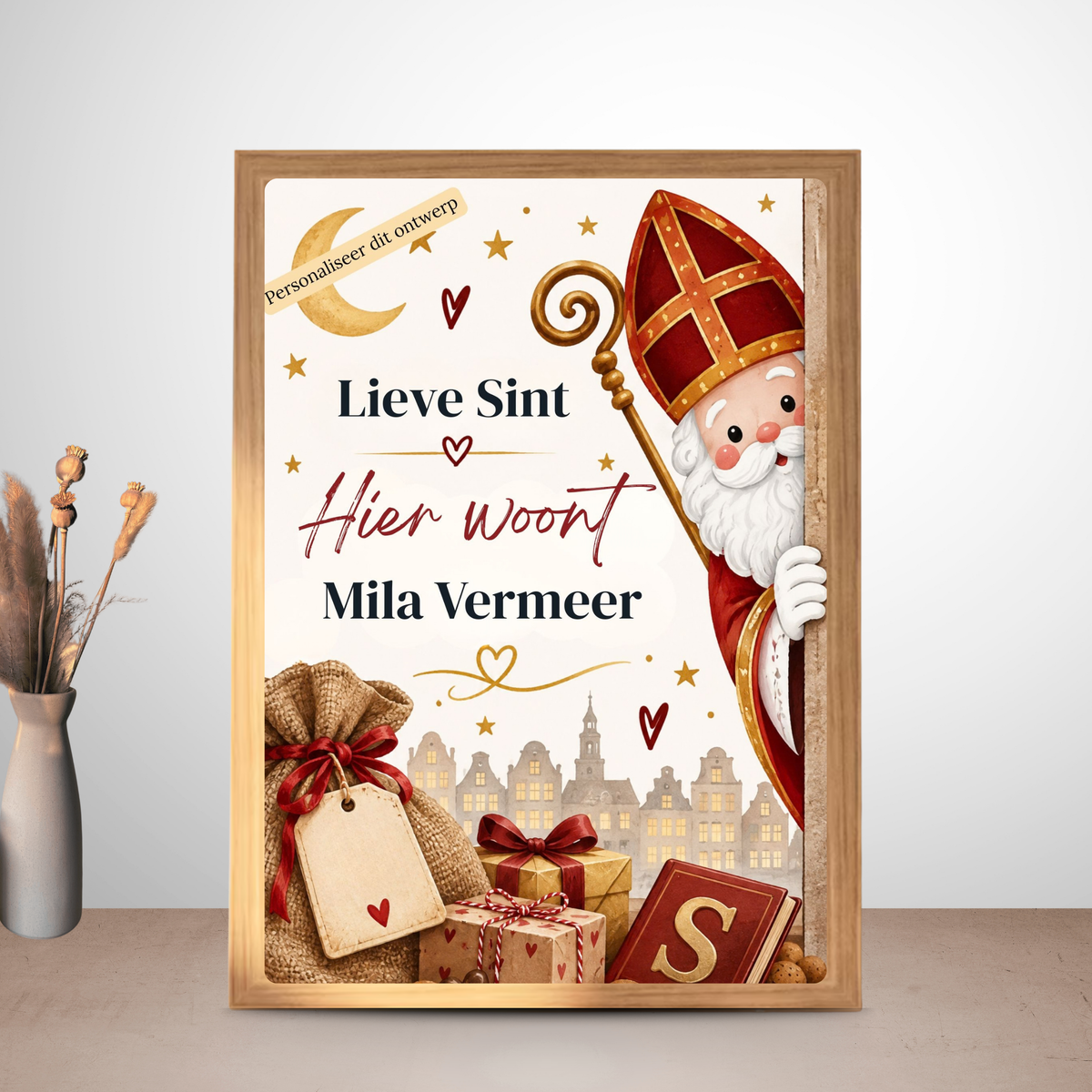 Sinterklaas cadeau met naam voor jongen of meisje