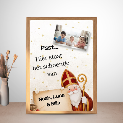 Persoonlijke Sinterklaas decoratie met eigen foto