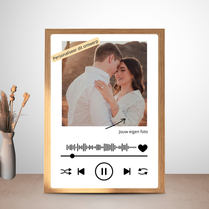 fotolijst met spotify code