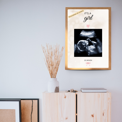 gepersonaliseerde echo fotolijst meisje