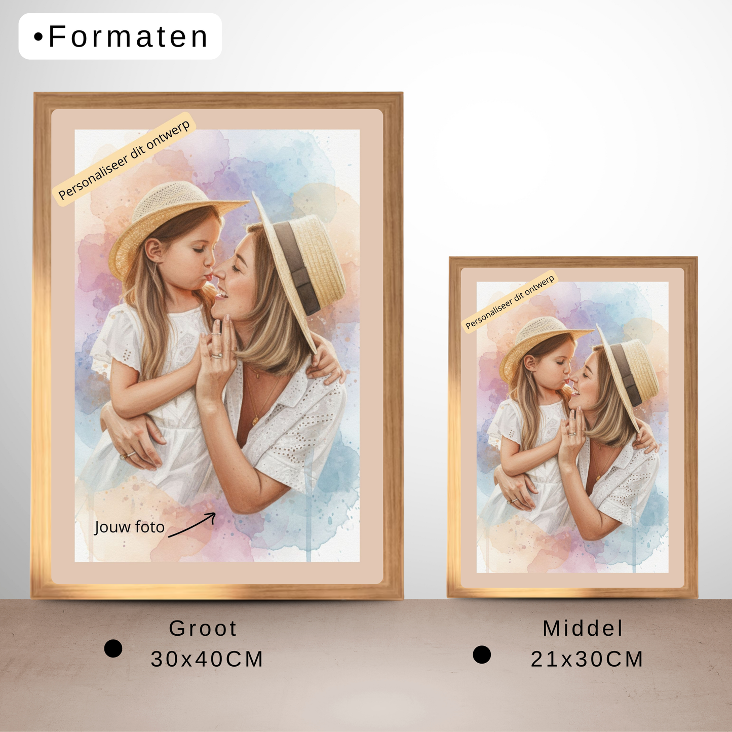 gepersonaliseerde fotolijst vrouw