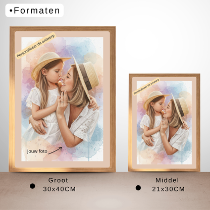 gepersonaliseerde fotolijst vrouw