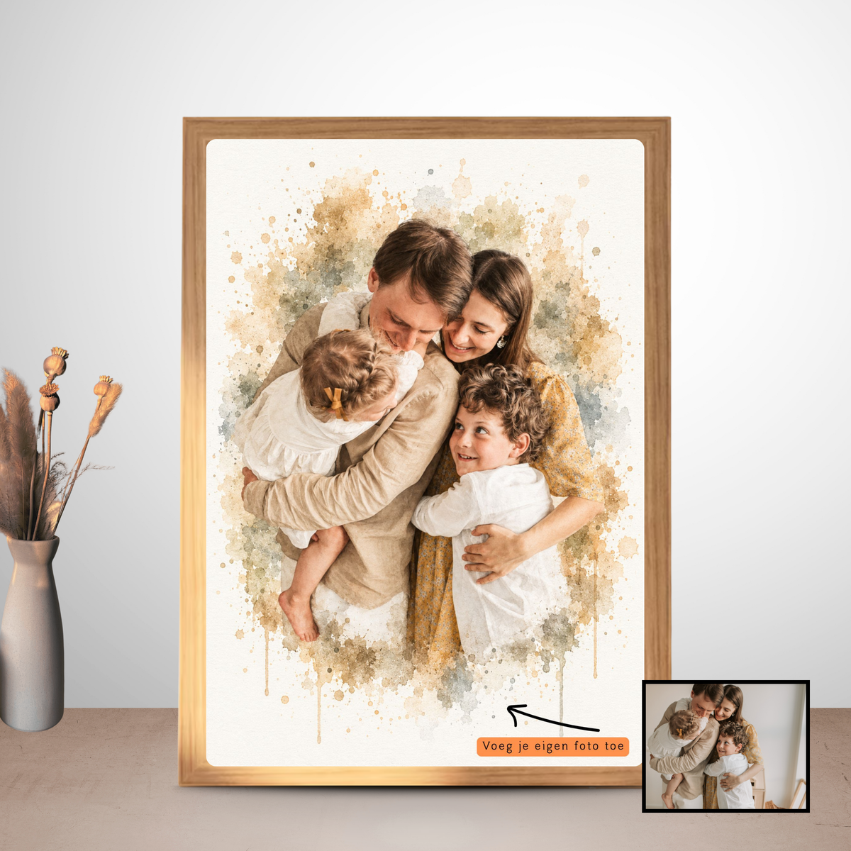 gepersonaliseerde poster gezin