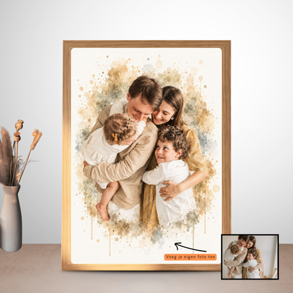 gepersonaliseerde poster gezin