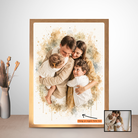 gepersonaliseerde poster gezin