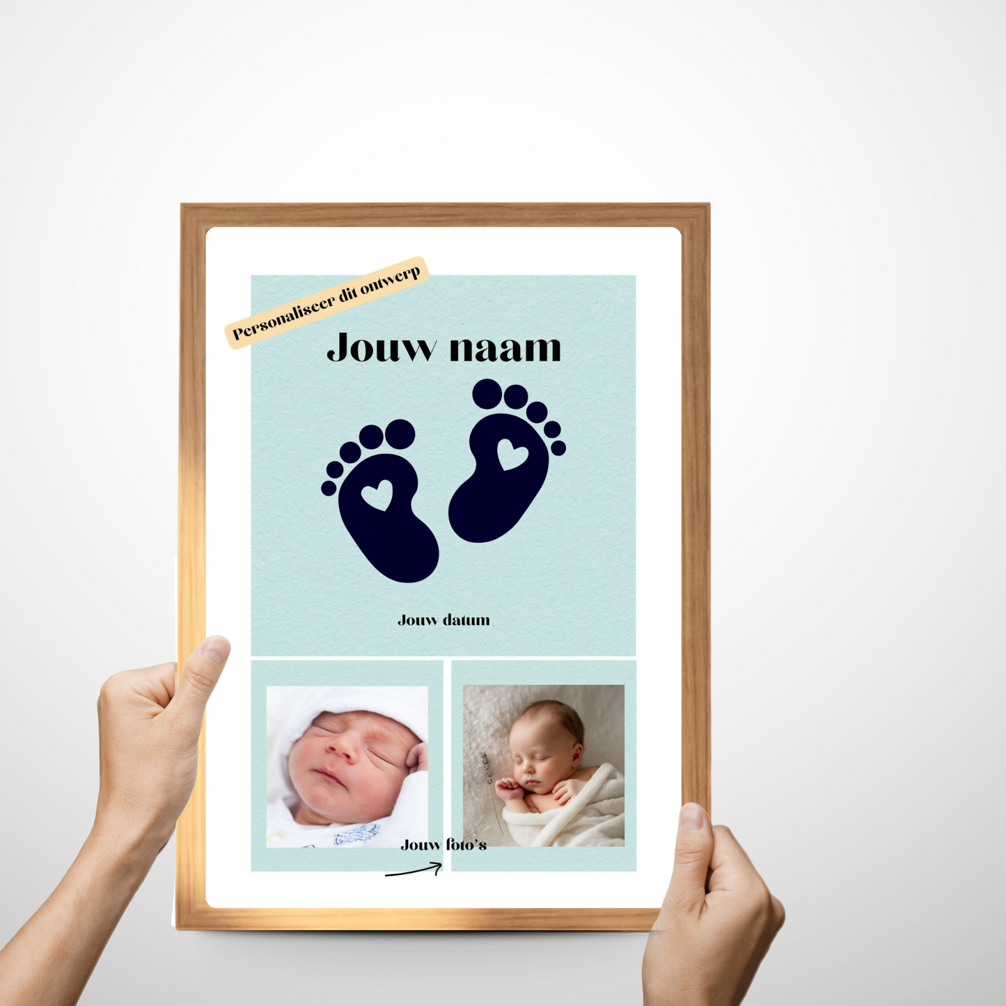 Geboorte cadeau jongen gepersonaliseerd