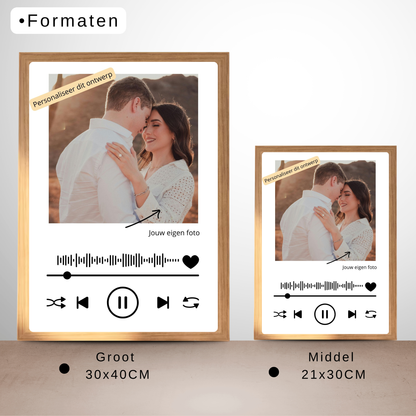 Spotify fotolijst gepersonaliseerd