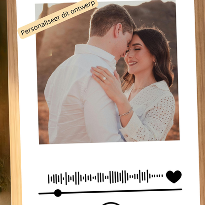 gepersonaliseerde spotify fotolijst